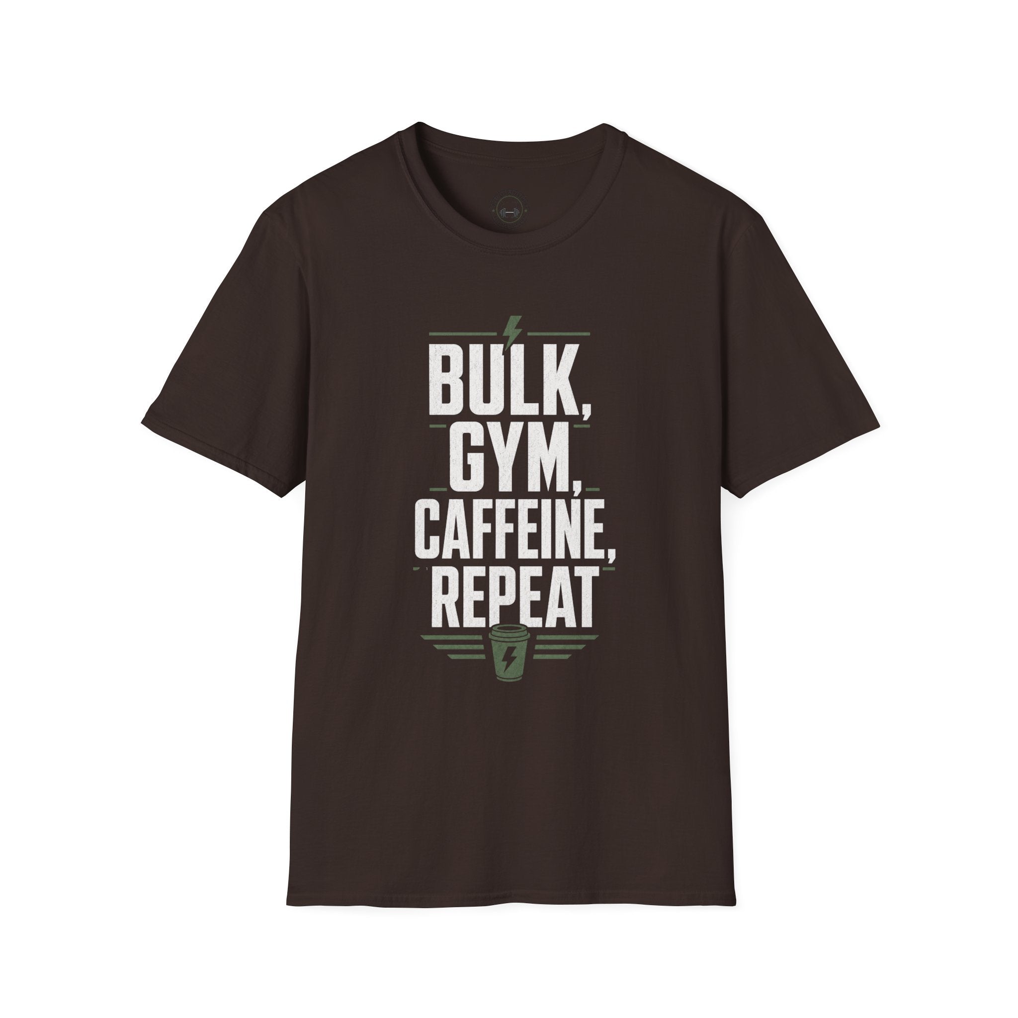 Unisex Bulk, Gym, Caffeine, Repeat T-Shirt