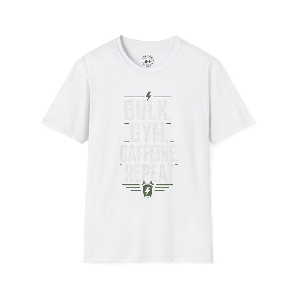 Unisex Bulk, Gym, Caffeine, Repeat T-Shirt