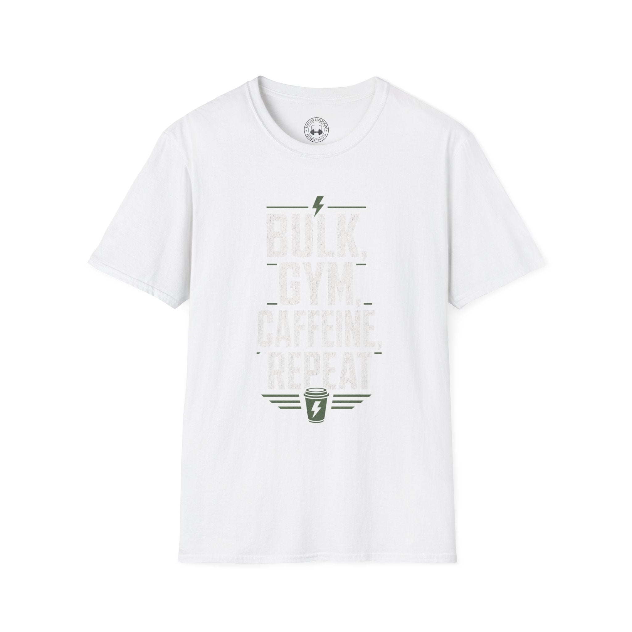 Unisex Bulk, Gym, Caffeine, Repeat T-Shirt